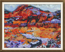 DESERT BEAUTY 8h x 10w acrylic on board $225